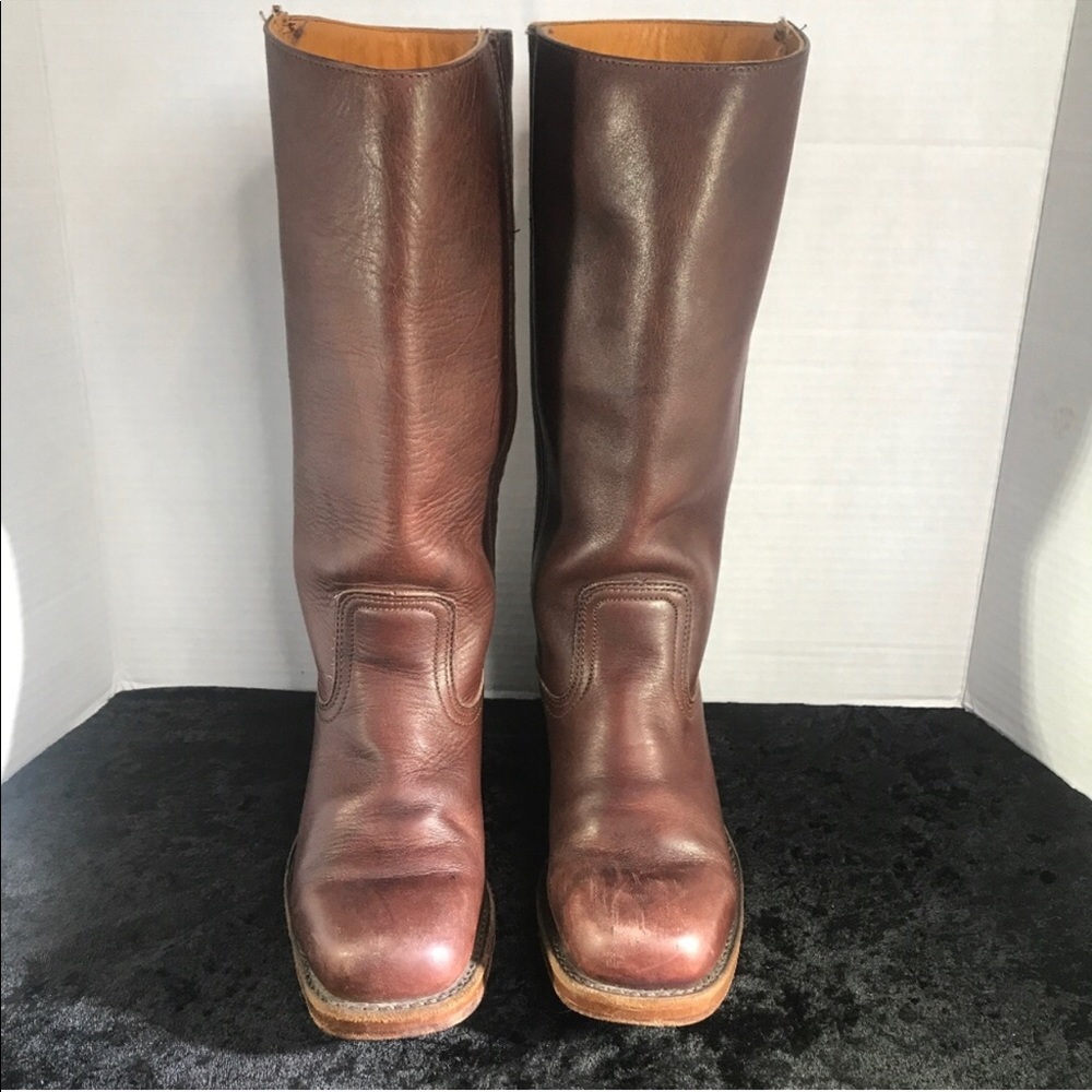 EUC FRYE CAMPUS DARK BROWN BOOTS 77050